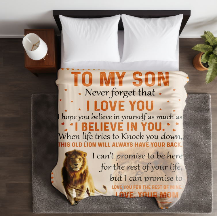 To My Son | Velveteen Plush Blanket 50x60